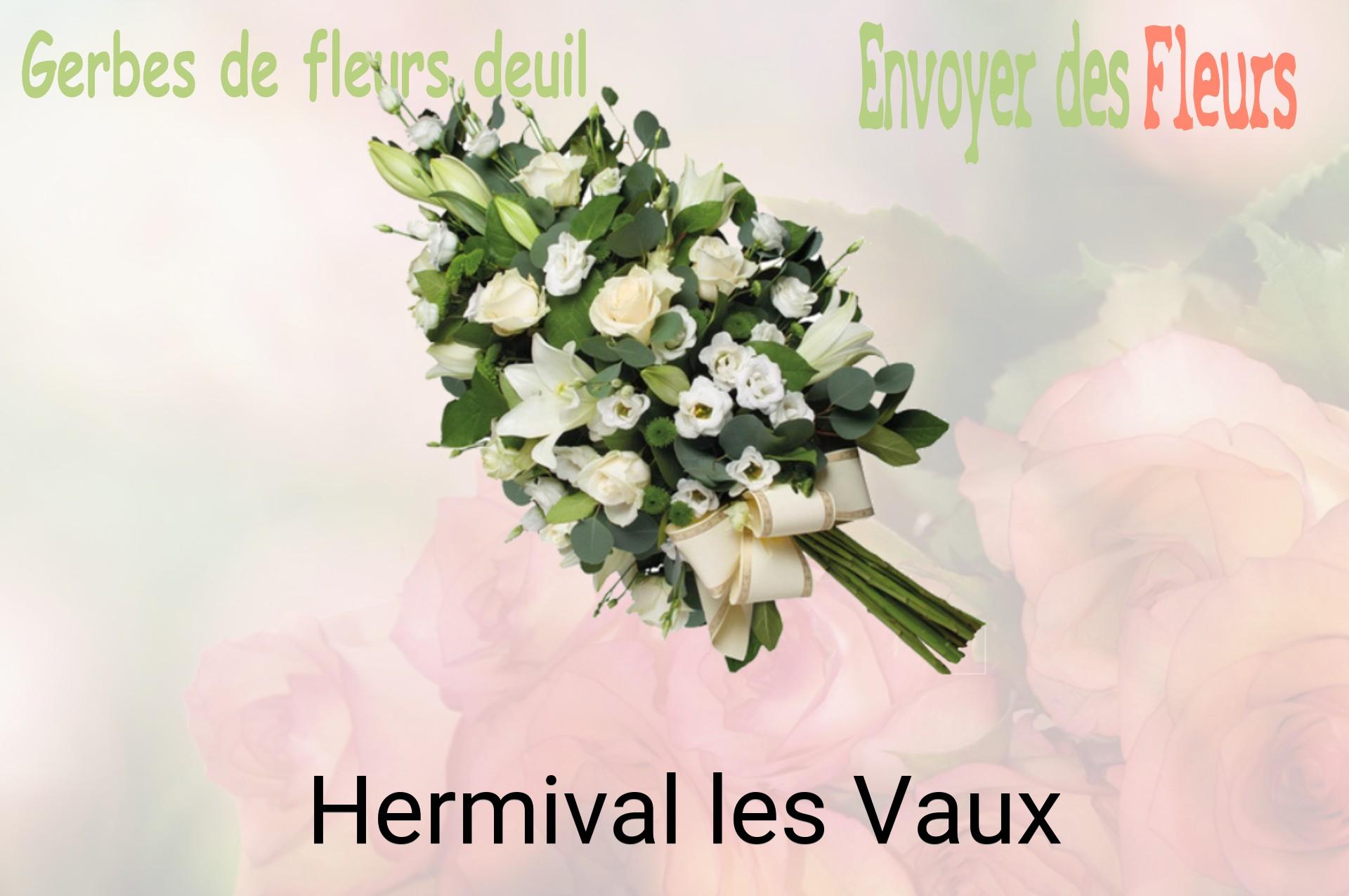 Gerbe de fleurs de deuil livrée à Hermival-les-Vaux